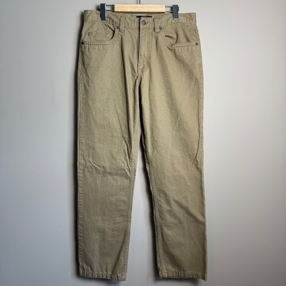 Kenneth Cole Select‎ Men's Chino Khaki Casual Twill Pant Tan Size tag: 32x32 - Picture 1 of 13